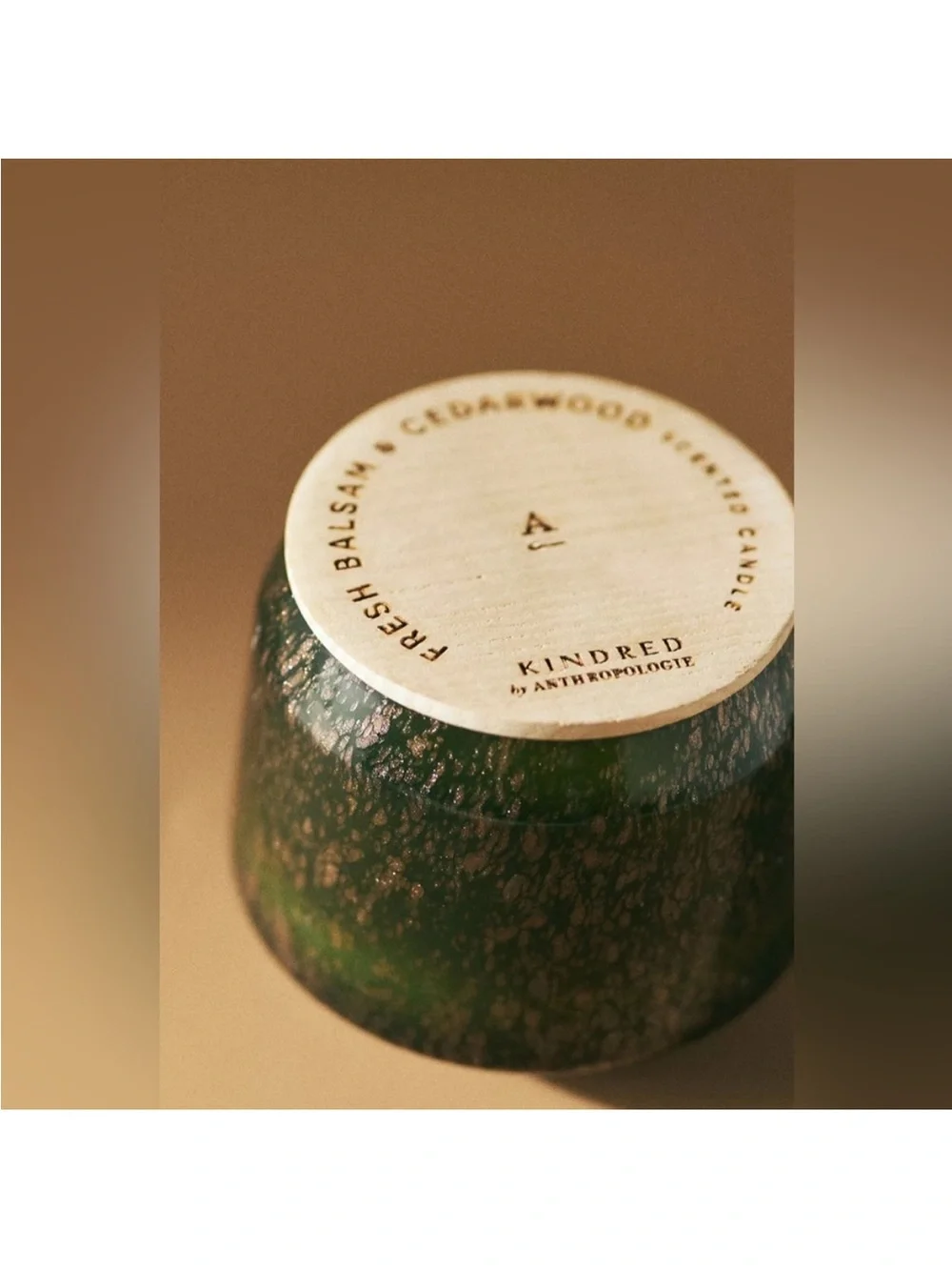 Anthropologie Kindred Woody Fresh Balsam and Cedar candle